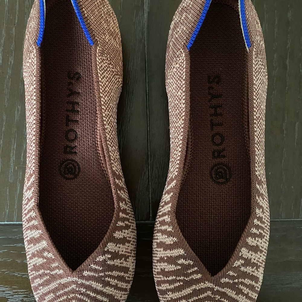 Rothy’s Dessert Metallic Flats -Size 6 1/2
